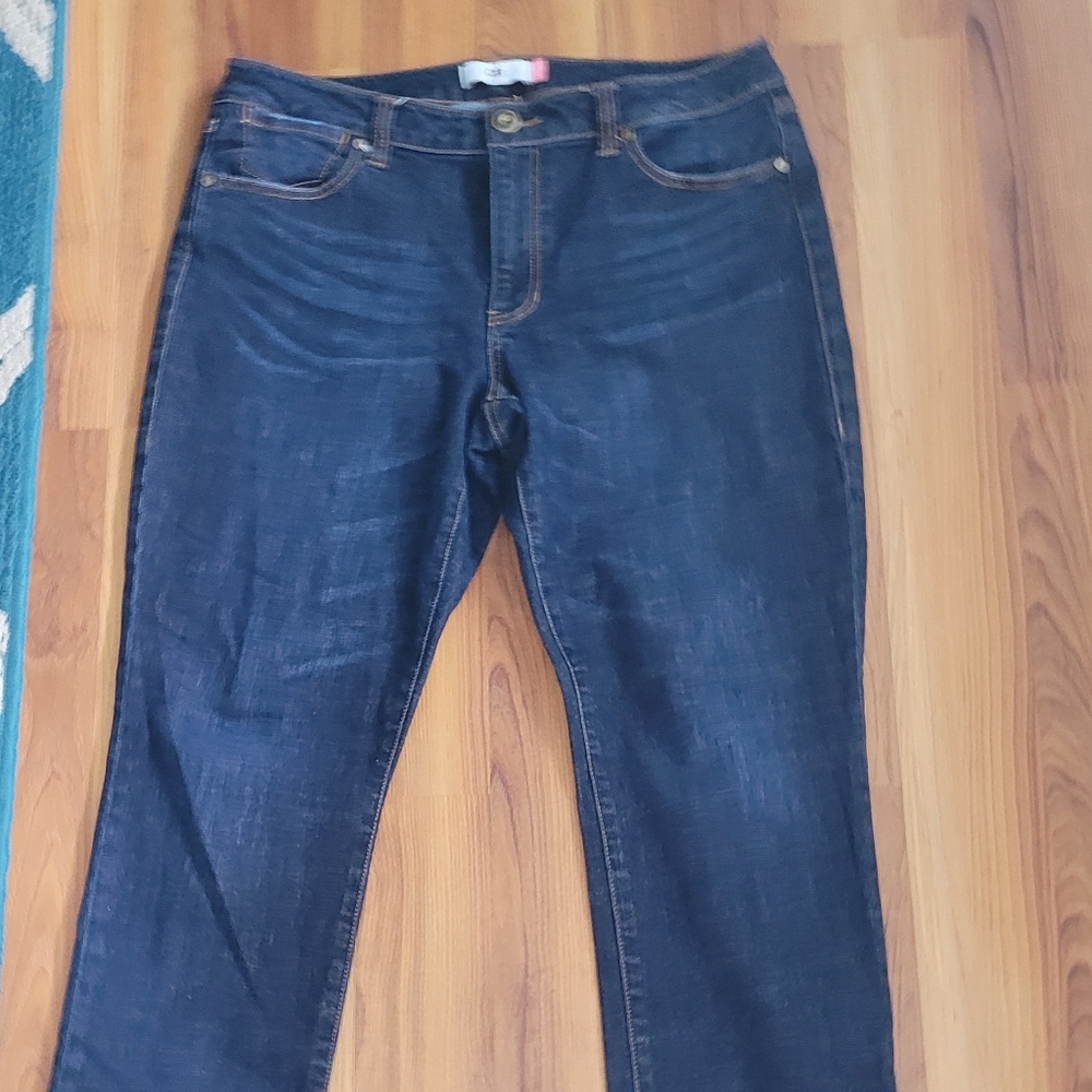 Cabi Dark Blue Straight Leg Jeans